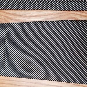 Nautica Fine Striped Black & Beige Silk Tie